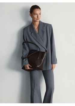 Reserved - Torebka shopper - ciemnobrązowy ze sklepu Reserved w kategorii Torebki damskie - zdjęcie 187996387