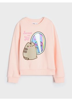 Sinsay - Bluza crewneck z nadrukiem Pusheen the Cat - różowy ze sklepu Sinsay w kategorii Bluzy dziewczęce - zdjęcie 187996768
