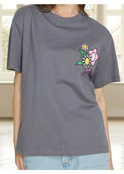 Sinsay - Koszulka z nadrukiem na plecach - szary ze sklepu Sinsay w kategorii Bluzki damskie - zdjęcie 187996769