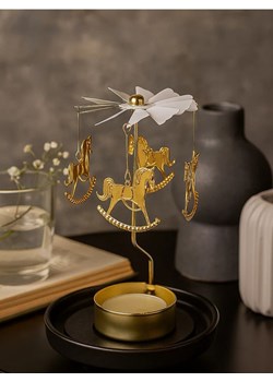 Sinsay - Świecznik ze świątecznym motywem - złoty ze sklepu Sinsay w kategorii Świeczniki - zdjęcie 187996787