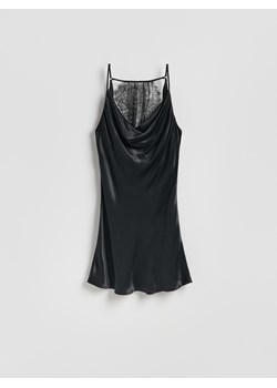 Reserved - Sukienka mini z wiskozy - czarny ze sklepu Reserved w kategorii Sukienki - zdjęcie 187996959