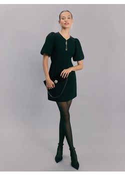 Mohito - Sukienka mini z bufiastymi rękawami - czarny ze sklepu Mohito w kategorii Sukienki - zdjęcie 187997206