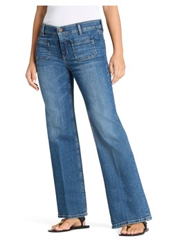 Cambio Dżinsy - Tess Pocket Kobiety Bawełna medium stone jednolity ze sklepu vangraaf w kategorii Jeansy damskie - zdjęcie 187997248