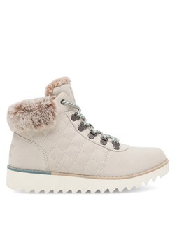 Trzewiki Skechers 113431 OFWT Écru ze sklepu eobuwie.pl w kategorii Workery damskie - zdjęcie 187997619