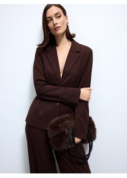Mohito - Marynarka - ciemnobrązowy ze sklepu Mohito w kategorii Marynarki damskie - zdjęcie 187999059