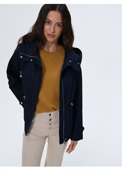 Mohito - Granatowa kurtka parka z kapturem - granatowy ze sklepu Mohito w kategorii Kurtki damskie - zdjęcie 187999077