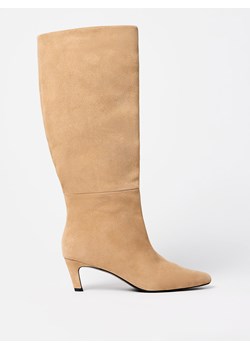 Mohito - Kozaki na obcasie - beżowy ze sklepu Mohito w kategorii Kozaki damskie - zdjęcie 187999088