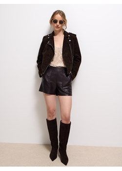 Mohito - Burgundowe szorty z wysokim stanem - mahoń ze sklepu Mohito w kategorii Szorty - zdjęcie 187999128