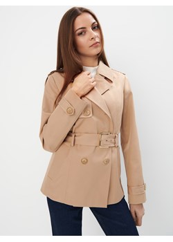 Mohito - Krótki trencz - beżowy ze sklepu Mohito w kategorii Płaszcze damskie - zdjęcie 187999275
