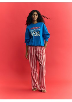 Reserved - Bawełniana piżama Mickey Mouse - niebieski ze sklepu Reserved w kategorii Piżamy damskie - zdjęcie 187999525