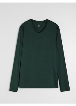 Sinsay - Bawełniana koszulka basic - zielony ze sklepu Sinsay w kategorii T-shirty męskie - zdjęcie 187999816