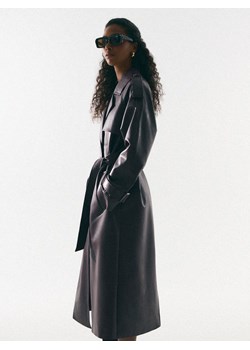 Mohito - Dwurzędowy płaszcz z wiązaniem - mahoń ze sklepu Mohito w kategorii Płaszcze damskie - zdjęcie 188000586