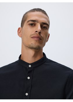 Reserved - Koszula super slim z bawełny egipskiej - czarny ze sklepu Reserved w kategorii Koszule męskie - zdjęcie 188000666