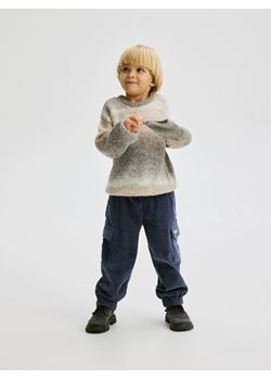 Reserved - Sztruksowe spodnie jogger - niebieski ze sklepu Reserved w kategorii Spodnie chłopięce - zdjęcie 188000837