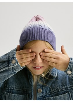 Reserved - Czapka z efektem gradientu - fioletowy ze sklepu Reserved w kategorii Czapki dziecięce - zdjęcie 188000968