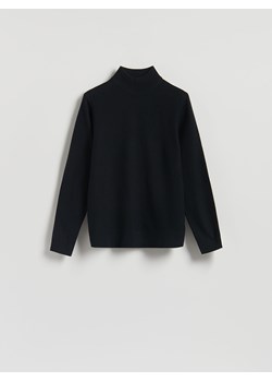 Reserved - Gładki golf z dzianiny - czarny ze sklepu Reserved w kategorii Swetry męskie - zdjęcie 188001146