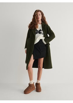 Reserved - Skórzane śniegowce - brązowy ze sklepu Reserved w kategorii Śniegowce damskie - zdjęcie 188001158