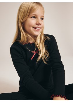 Reserved - Koszulka z kokardką - bordowy ze sklepu Reserved w kategorii Koszule dziewczęce - zdjęcie 188001218