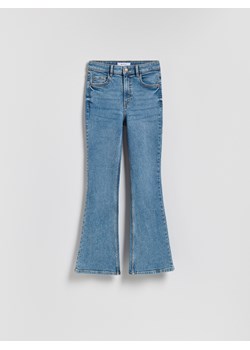 Reserved - Jeansy flare z krótszą nogawką - niebieski ze sklepu Reserved w kategorii Jeansy damskie - zdjęcie 188001358