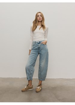 Reserved - Jeansy balloon z efektem sprania - niebieski ze sklepu Reserved w kategorii Jeansy damskie - zdjęcie 188001436