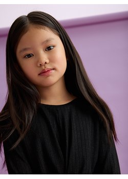 Reserved - Bluzka z metalizowaną nitką - czarny ze sklepu Reserved w kategorii Bluzki dziewczęce - zdjęcie 188001449