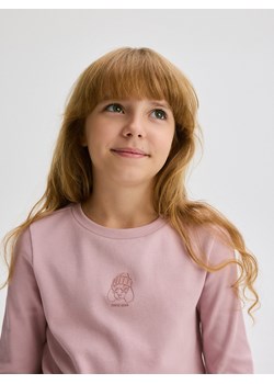 Reserved - Koszulka z aplikacją - brudny róż ze sklepu Reserved w kategorii Bluzki dziewczęce - zdjęcie 188001479