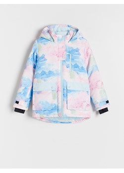 Reserved - Ocieplana kurtka z kapturem - wielobarwny ze sklepu Reserved w kategorii Kurtki dziewczęce - zdjęcie 188001618