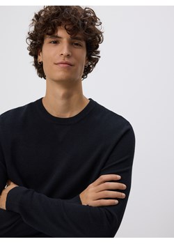 Reserved - Strukturalny sweter z bawełną - czarny ze sklepu Reserved w kategorii Swetry męskie - zdjęcie 188001698