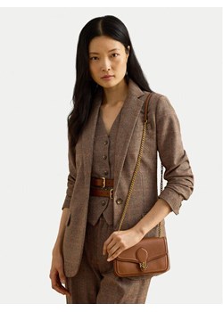 Torebka LAUREN RALPH LAUREN 432977374002 Brązowy ze sklepu eobuwie.pl w kategorii Listonoszki - zdjęcie 188001977
