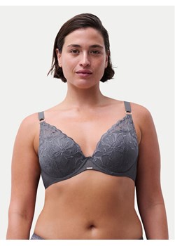 Chantelle Biustonosz z fiszbiną Fleurs C12M20 Szary ze sklepu MODIVO w kategorii Biustonosze - zdjęcie 188002488
