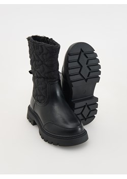 Reserved - Ocieplane kozaki - czarny ze sklepu Reserved w kategorii Buty zimowe dziecięce - zdjęcie 188002757