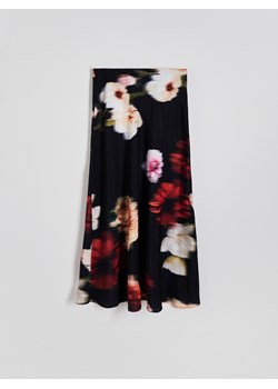 Reserved - Spódnica maxi w kwiatowy wzór - czarny ze sklepu Reserved w kategorii Spódnice - zdjęcie 188002869