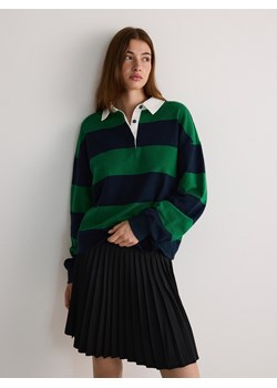 Reserved - Bawełniana bluza z kołnierzykiem - wielobarwny ze sklepu Reserved w kategorii Bluzy damskie - zdjęcie 188003115
