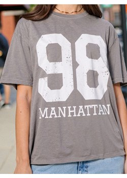 Sinsay - Koszulka z krótkim rękawem - szary ze sklepu Sinsay w kategorii Bluzki damskie - zdjęcie 188003976