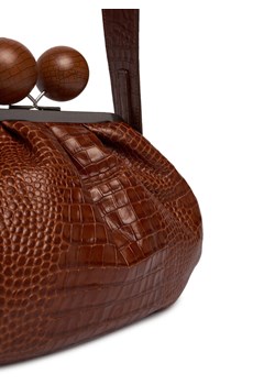 Torebka Weekend Max Mara 2615511194600 Brązowy ze sklepu eobuwie.pl w kategorii Listonoszki - zdjęcie 188004185