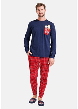 Świąteczna piżama męska granatowo-czerwona GIOEW, Kolor granatowo-czerwony, Rozmiar 2XL, Sorbetto ze sklepu Primodo w kategorii Piżamy męskie - zdjęcie 188004539