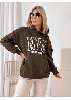 bluza laramie brązowa one size ze sklepu UBRA w kategorii Bluzy damskie - zdjęcie 188004549