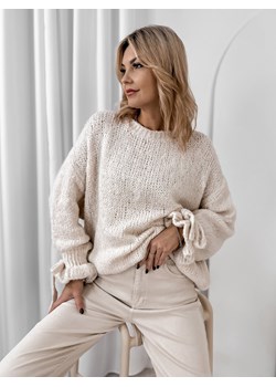 sweter hafjell beżowy one size ze sklepu UBRA w kategorii Swetry damskie - zdjęcie 188004566