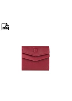Czerwony portfel skórzany  IZA ze sklepu Słoń Torbalski w kategorii Portfele damskie - zdjęcie 188006215
