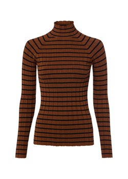 Marie Lund Damska dzianinowa koszulka z długim rękawem Kobiety nugatowy w paski ze sklepu vangraaf w kategorii Bluzki damskie - zdjęcie 188006259