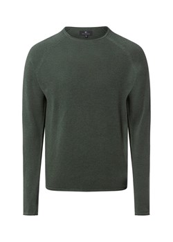 Nils Sundström Męski sweter z dzianiny Mężczyźni Bawełna trzcinowy marmurkowy ze sklepu vangraaf w kategorii Swetry męskie - zdjęcie 188006265