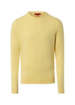 Finshley & Harding Męski sweter z dzianiny Mężczyźni Bawełna cytrynowy marmurkowy ze sklepu vangraaf w kategorii Swetry męskie - zdjęcie 188006276