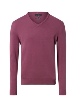 Nils Sundström Męski sweter z dzianiny Mężczyźni Bawełna lila jednolity ze sklepu vangraaf w kategorii Swetry męskie - zdjęcie 188006297