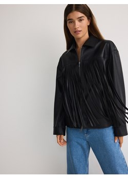 Reserved - Kurtka z frędzlami - czarny ze sklepu Reserved w kategorii Kurtki damskie - zdjęcie 188006618