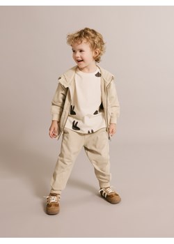 Reserved - Bawełniana bluza oversize - beżowy ze sklepu Reserved w kategorii Bluzy chłopięce - zdjęcie 188006635