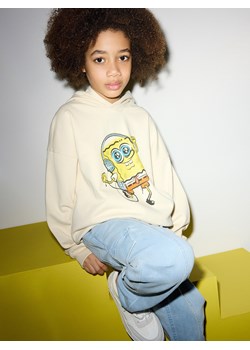 Reserved - Bluza oversize SpongeBob - kremowy ze sklepu Reserved w kategorii Bluzy chłopięce - zdjęcie 188006885