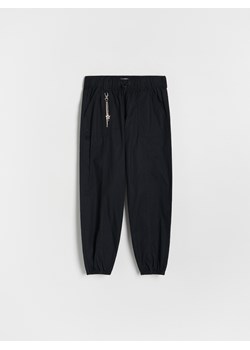 Reserved - Bawełniane spodnie parachute - czarny ze sklepu Reserved w kategorii Spodnie dziewczęce - zdjęcie 188006905