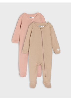 Sinsay - Bawełniany pajacyk 2 pack - różowy ze sklepu Sinsay w kategorii Body niemowlęce - zdjęcie 188007535
