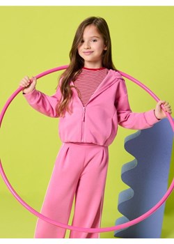 Sinsay - Rozpinana bluza z kapturem - różowy ze sklepu Sinsay w kategorii Bluzy dziewczęce - zdjęcie 188007548