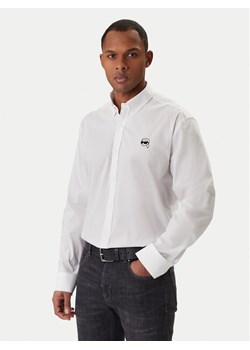 KARL LAGERFELD Koszula 605912 561600 Biały Regular Fit ze sklepu MODIVO w kategorii Koszule męskie - zdjęcie 188007709